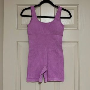 Pink Ribbed Bodysuit